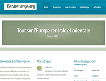 Tablet Screenshot of centreurope.org